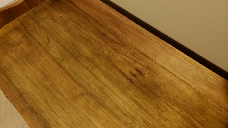 Cabinet Top & The Beauty of Natural Flaws