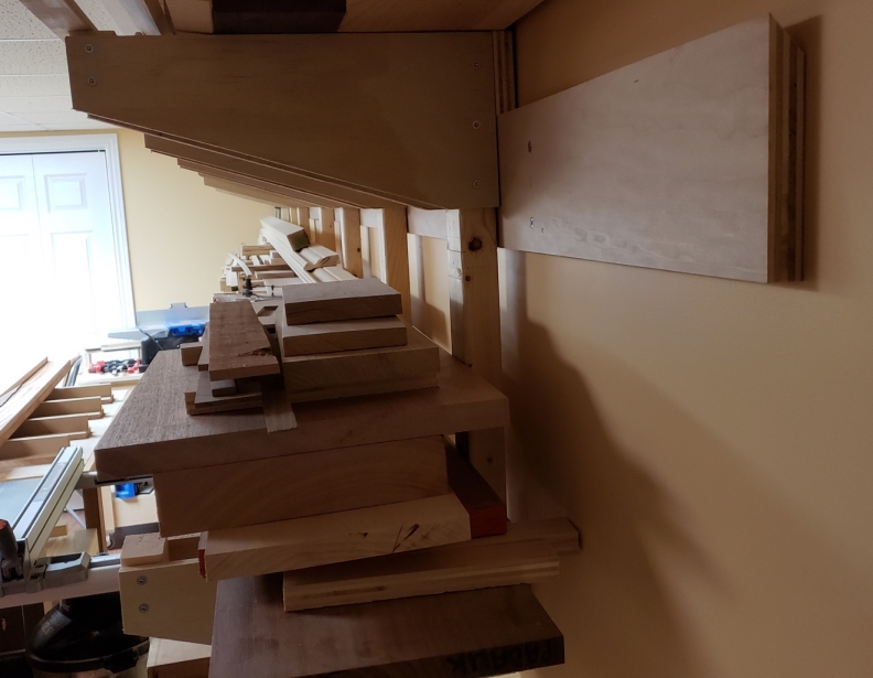 French Cleats in Action - Wood Rack System